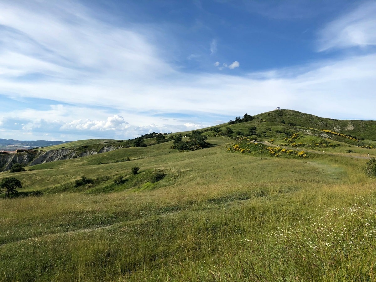 Windy hill that is an ideal site for a wind farm